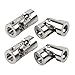 4 Packs 6mm to 6mm Metal Cardan Joint Gimbal Couplings Universal Joint Connector Model DIY Motor Shaft Fitting Accessory for RC Car Boat Airplane with Screws and Wrench