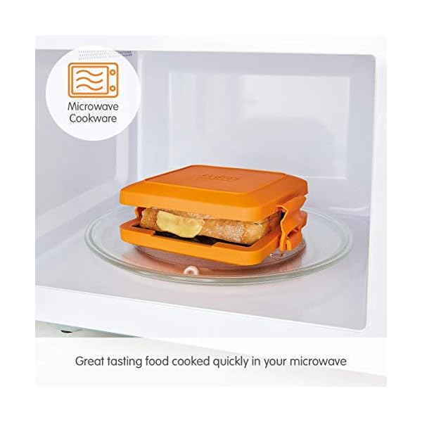 Morphy-Richards-511644-MICO-Toastie-Toasted-Sandwich-Maker-Microwavable-Cookware-Silicone-and-coated-metal-Orange Morphy Richards 511644 MICO Toastie Toasted Sandwich Maker Microwavable Cookware, Silicone and Coated Metal, Orange