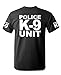 K-9 UNIT - k9 canine police officer swat - T-SHIRT + HAT COMBO, XL, Black