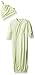 Magnificent Baby Baby Magnetic Modal 2 Piece Gown and Hat Set, Cable Leaf Green, NB-3M