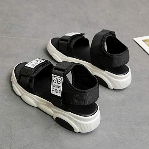Women Sandals, ❤️ FAPIZI Flat Summer Outdoor Sport Athletic Walking Shoes Open Toe Trekking Casual Beach Sandals Black