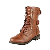 West Blvd Sydney Combat Lace Up Boots