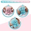 Cute Octopus Baby Toys 0 3 6 9 12 18 Months, Double-Sided Flip Soft Reversible Octopus Plus Stuffed Animals Doll…