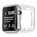 Apple Watch Screen Protector Case for Series 2 by Ubelli - Thinnest iWatch Protective Case (0.3 mm) for 42mm Apple Watches, Snap on Guard Bumper Accessory Cover Snaps On Without Removing Wrist Band