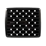 Camco Durable RV and Marine Sink Mat with Drain Holes - Compact Size Designed for RV, Camper, Trailer and Boat Sinks | Mildew Resistant | Measures 10" x 11 ¾ " - Black (43721)