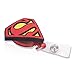 Finex Set of 4 Superhero Batman and Superman Logo Badge ID Clip Reel Retractable Holder Office Work Nurse Name Badge Tag Clip On Card Holders Cute - 30 inch Cord Extension