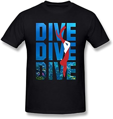 TWOOREIQ Dive Dive Dive Men's Comfort Soft Short-Sleeve T-Shirt