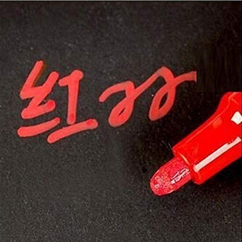 BleuMoo 12 Colors Waterproof Car Tire Tire Tread CD Metal Permanent Paint Marker Graffti Oily Marker Stationery (Red)