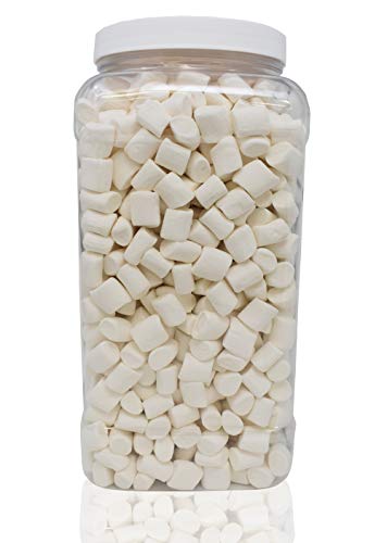Dandies All Natural Vegan Mini Vanilla Marshmallows in Jar (3 Lbs) by Sarah's Candy Factory