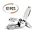 Buyless Fashion 1” Heavy Duty Metal Clips for Suspenders, Pacifiers, Bib Clips, Toy Holder Or Mitten Clips – 12 Clips