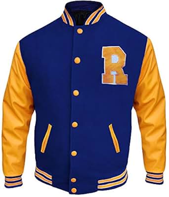 Archie KJ APA Riverdale Varsity Jacket - R Logo Blue and Yellow Jacket