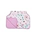 Little Unicorn Cotton Muslin Burp Cloth – 21”x 14” - 100% Cotton – Machine Washable - 4 Absorbent, Lightweight Layers - Playful Design - Reversible & Foldable - for Boys & Girls (Morning Glory)