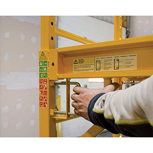 CBMScaffold Multipurpose Maxi Square Baker Style Scaffold Tower with Improved Clamp on 18" Outrigger Package - 12ft, 1,000-Lb. Capacity, Model# 2MFS18O - Thumbnail 5