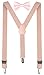 BODY STRENTH Boys' Bow Tie and Suspenders Set Classic Y Shape (26 Inches (3yrs - 9yrs), Nude Pink)