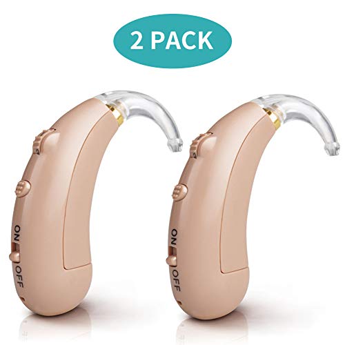 Coniler Hearing Amplifier for Adults and Seniors,Rechargeable Digital Hearing Aids Fit Both Ears with Dynamic Compression for Noise Reduction 2Packs