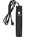 Office + Style 6 Outlet Surge Protector with Dual USB Ports and 6 Ft Cord, Black