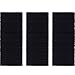 TecUnite 200 Pieces No-metal Hair Elastics Bulk Rubber Bands Hair Ties Ponytail Holders Bands for Women(Black)
