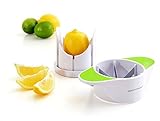 Maestoware Wedge Slicer Lemon Cutter - Cuts Lemons, Oranges, Limes & Other Citrus Fruits into Perfect Wedges - Simple to Use- Professional Quality