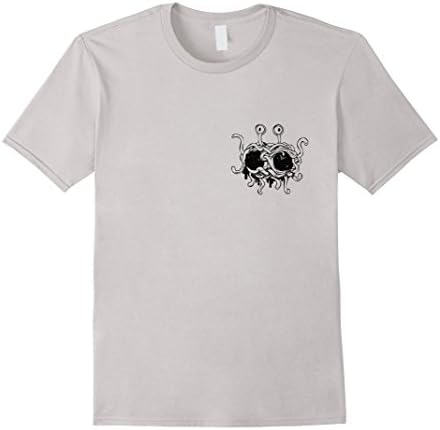 Men's Spaghetti Monster Meatballs T-Shirt - Funny FSM Atheist XL Silver
