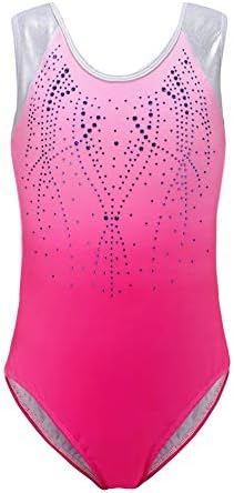 Wodery ダンスウェア 新体操服 ダンス用 バレエ レオタード キラキラ ビーズ付 袖なし ワンピース 大人 舞台用 子供 超特価sale開催 ジュニア 練習着 キッズ 女の子 体操