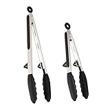 Kitchen Premium Silicone Tongs - Pack Of 2, 9