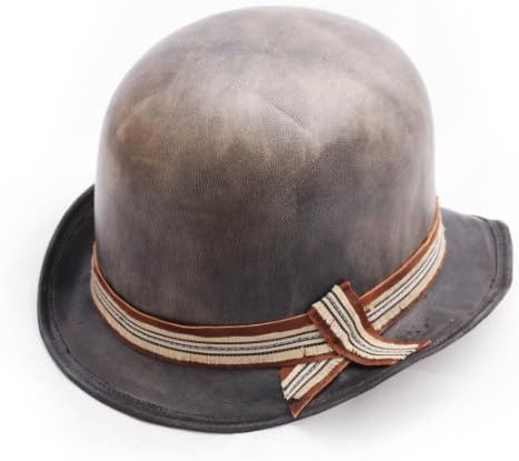 Move Roma Melon Leather Bowler Hat Size 60 Cm