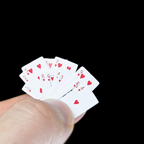 C-Pioneer 1:12 54pcs Playing Cards For Doll Soldier Mini Porker Dollhouse Miniature Accessory - Thumbnail 5