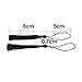 VAPKER 100 Black Silky Tassels 13cm/5-Inch with 2-Inch Cord Loop for Jewelry Making, DIY Projects, Bookmarks