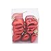 Christmas Tree Ornaments Set, 12 PCS Gift Set Christmas Ornaments Heart Hanging Decorations (Red)