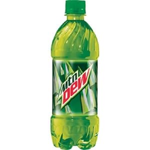 Image of Mountain Dew, 20-Ounce PET Bottles (Pack of 24)