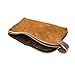 Hide & Drink, Large Rustic All Purpose Dopp Kit Utility Bag for Cords & Chargers, Travel Bag, Multi-Purpose Bag, Full Grain Leather, Handmade, Swayze Suede
