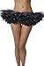 BellaSous Multi-Layered Tutu Skirt for Cheerleader Outfit | One Size Black Tutu Ballerina Skirt