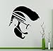 Man Hair Style Hipster Salon Wall Decal Beauty Salon Wall Vinyl Sticker Hair Care Wall Graphics Shop Window Sticker 3(hs)