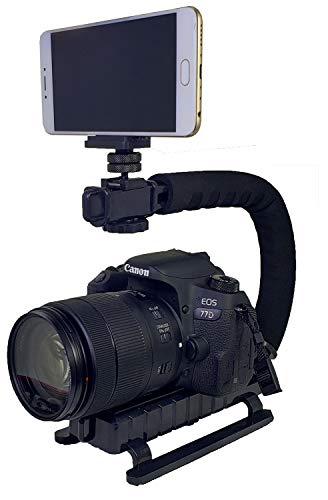 DSLR Stabilizer Handheld Video Action Stabilizing Handle Grip C Shape Professional Vlogging for Smart Phones GoPro Canon Nikon Sony Panasonic Pentax Olympus Camera Camcorder - Thumbnail 5