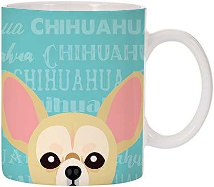 Adorable Dog Breed Design 11oz Ceramic Coffee Mug (Chihuahua)