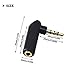 VANDESAIL Audio Adapter, 90° Right Angle Stereo Headphone Adapters 3.5mm Male to Female Jack Gold Plated Plug