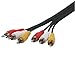 Cables4PC 6FT TRIPLE 3 RCA AV AUDIO VIDEO CABLE FOR DVD VCR TV
