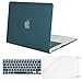 MOSISO Plastic Hard Case & Keyboard Cover & Screen Protector Compatible with MacBook Air 11 Inch, Pure Teal