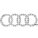 Bearfire Cool LED Emblem Logo Grid LED Badge Front Light For AUDI A3 S3 RS3 A4 A5 A6(white)