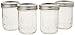 Ball Mason Jar Pint Wide Mouth Clear Glass W/Lids and Bands, 16-Ounces (Set of 4) primary