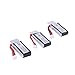 YouCute 3pcs 3.7V 350mAh Battery for UDI U818A WiFi FPV Discovery-WiFi,U845 Voyager-WiFi RC Quadcopter Drone Spare Parts (3 Batteries)
