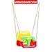 Toddler Swing Seat RESTAR 3-in-1 T-Bar Indoor and Outdoor Safe and Secure Swing Set Playing for Fun Perfect for Infants,Babies and Toddlers(Yellow/Red/Green)