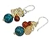 NOVICA Multi-Gemstone Earrings with Blue Calcite and .925 Sterling Silver Hooks, Blue World'