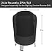 SHINESTAR Grill Cover for Kamado Joe Jr. KJ13RH, George Foreman GGR50B, Charbroil Big Easy Smoker Roaster Grill, Heavy Duty Waterproof & All-Weather Protection