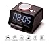Homtime [Upgraded Version] Alarm Clock for Bedrooms with Bluetooth Speaker/2-Port Universal USB Charger/Large Dimmable LCD Screen/Thermometer/Snooze/Home/Office/Warranty-Black