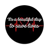 It's A Beautiful Day To Save Lives 2 Sticker Set for Pop Grip Stent for Phones and Tablets (Stickers Only)