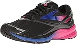 Brooks Womens Launch 4 Running Sneaker Shoe, Black/Fuchsia Purple/Dazzling Blue, 7