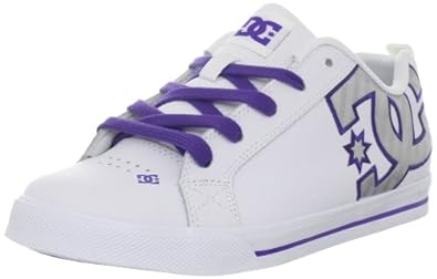 black and purple dc shoes