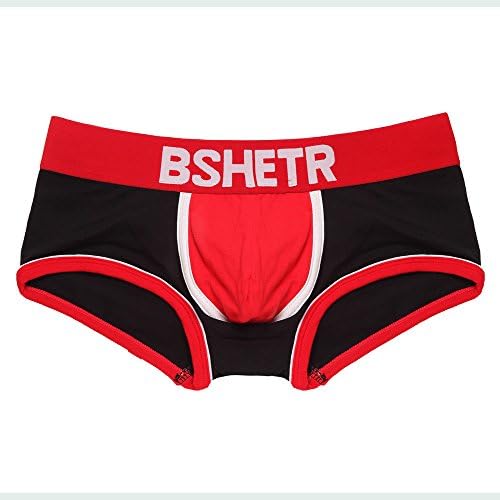 Chenout Men's Dual Pouch Sport Quick Dry Performance Boxer BriefsSoft Underpants Sexy Underwear Flat-Paneled Panties