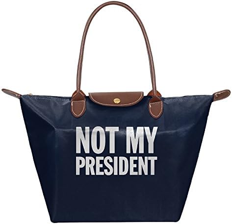 Women's Tote Bag Custom Not My President Protest Anti Women's Waterproof Foldable Tote Shoulder Bag,Handbag,Multi-Function Diaper Bag Mummy Bag
